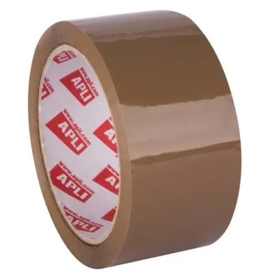 Apli Precinto Basic PP Adhesivo Acrílico 28 Micras Sin Ruido 48mm x 66m Marrón Brillante
