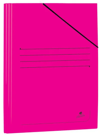 Mariola Carpeta de Cartón Plastificado 500gr/m2 34x25cm Cierre Goma Elástica Fucsia