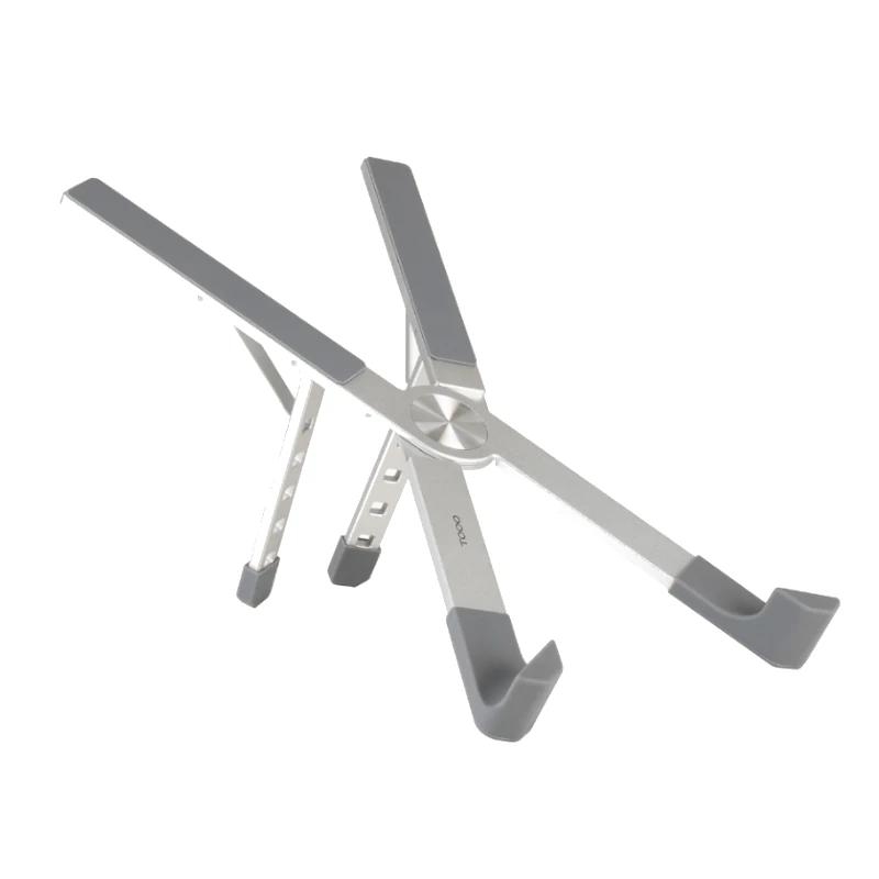 Tooq Soporte Plegable Dispositivos Hasta 17" Plata