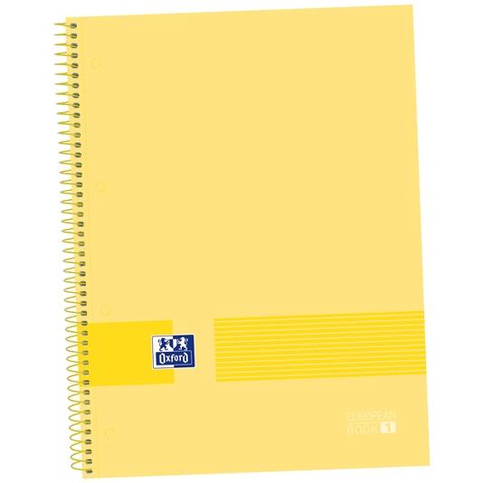 Oxford Cuaderno &You Europeanbook 1 Write&Erase 80H A4+ 5X5Mm Microperforado T/Extradura Pack 5 Ud Banana