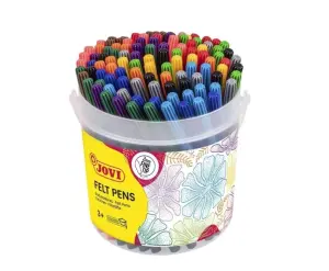 Jovi Bote de 120 Rotuladores con Punta de 2mm y Tinta de Gran Fijación