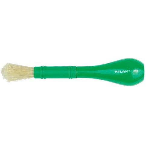 Milan Pincel Pelo Cerda Grueso Serie 213 Para Cola Y Témpera Verde