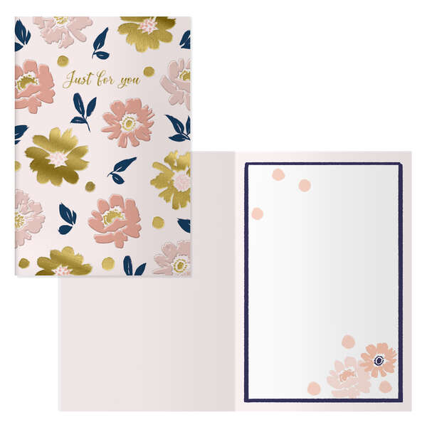 Dohe Pack De 6 Tarjetas De Felicitacion - 11.5X17Cm - Impresion A Todo Color - Estampaciones Con Pelicula De Color - Estampacion En Seco - Papel Offset Blanco De 300Gr - Incluye Sobre De Color