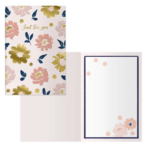 Dohe Pack De 6 Tarjetas De Felicitacion - 11.5X17Cm - Impresion A Todo Color - Estampaciones Con Pelicula De Color - Estampacion En Seco - Papel Offset Blanco De 300Gr - Incluye Sobre De Color