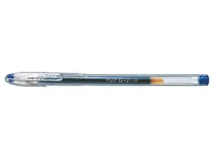 Pilot Bolígrafo de Gel G1 Recargable 0.5mm Punta Bola Cuerpo Transparente Azul