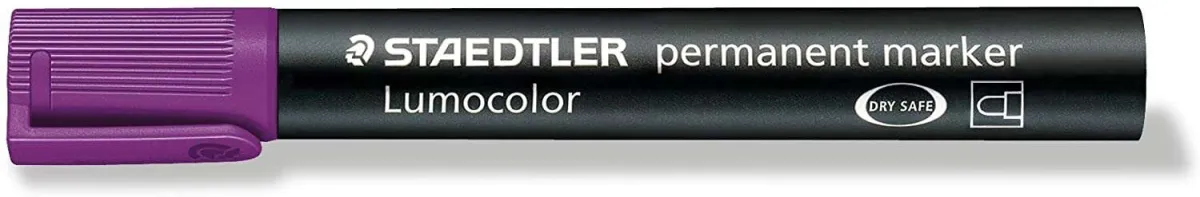 Staedtler Lumocolor 352 Rotulador Permanente Violeta Punta Redonda 2mm Secado Rápido