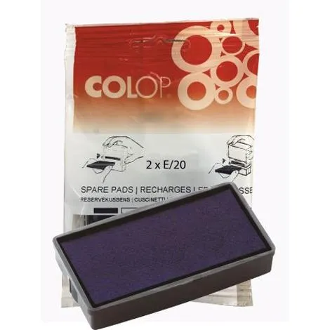 Colop Almohadilla E/20 Azul Blister -2U-