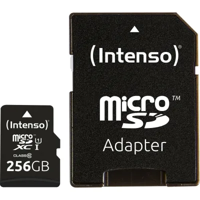 Intenso Micro SD UHS-I Premium 256GB con Adaptador