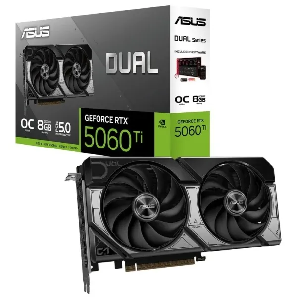 ASUS RTX 5060 Ti OC 8GB GDDR7 3xDP 1xHDMI 128bit 550W CUDA Graphics Card