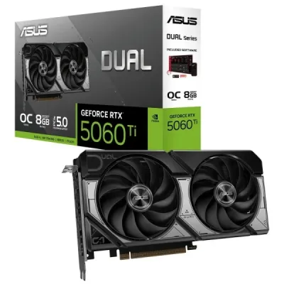 ASUS RTX 5060 Ti OC 8GB GDDR7 3xDP 1xHDMI 128bit 550W CUDA Graphics Card