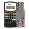 Milan M240 Calculadora Científica 10+2 Dígitos, Pantalla de 2 Líneas, 240 Funciones, Carcasa Protectora, Color Negro/Blanco/Rojo/Gris