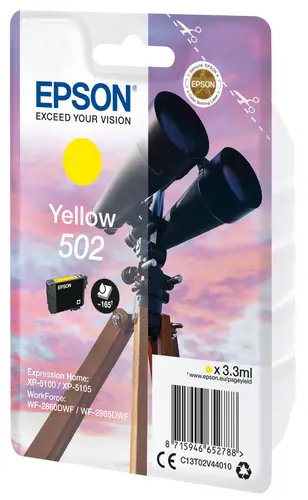 Epson 502 Cartucho de Tinta Amarillo Original
