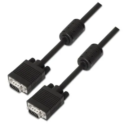Aisens Cable SVGA HDB15/M a HDB15/M Negro 1.8m con Ferrita