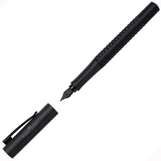 Faber Castell Pluma Estilográfica Grip Edition All Black M Negro