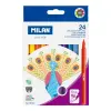 Milan Pack de 24 Rotuladores Punta Fina 2mm Tinta al Agua Colores Surtidos