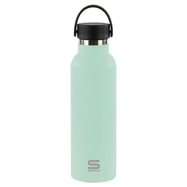 Safta Botella Termo 600ml Acero Inoxidable Asa Superior Color Menta