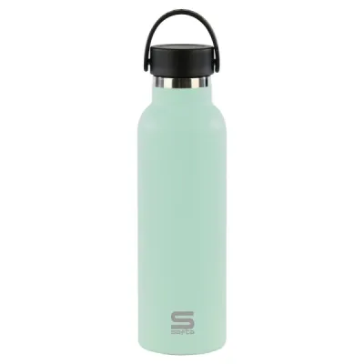 Safta Botella Termo 600ml Acero Inoxidable Asa Superior Color Menta