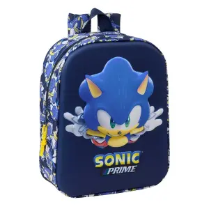 Safta Mochila Guardería 3D 6L Azul Marino - Asa Superior, Asas Regulables y Acolchadas