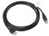 Lanberg Cable USB 2.0 A a USB 2.0 A de 3 m Negro CA-USBE-10CC-0030-BK