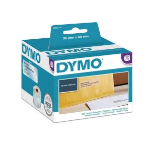 Dymo Etiquetas De Dirección Plástico Transparente 89X36mm Rotuladora LabelWriter 260U