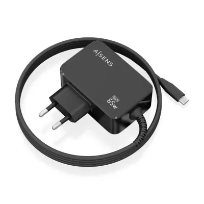 Aisens Cargador GAN 65W PD 3.0 USB-C 1.8m