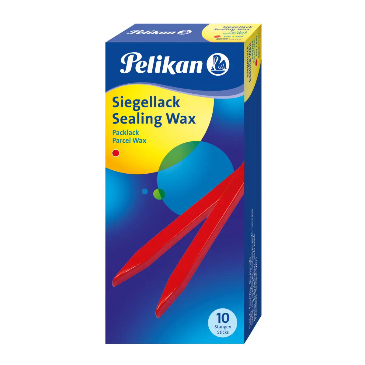 Pelikan Lacre Pack 10 Barras Color Rojo para Sellar Paquetes de Forma Segura