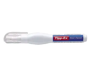 Tipp-Ex Bolígrafos Correctores Shake'n Squeeze Punta Metálica Caja Expositora 10 Ud