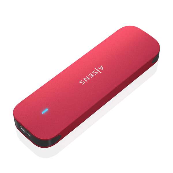 Aisens Caja Externa M.2 (Ngff) Asm2-027Red Nvme A Usb3.2 Gen2 - Color Rojo