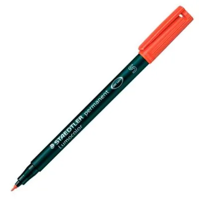Staedtler Rotulador Permanente Lumocolor 313-2 S Rojo - Alta Calidad