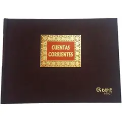 DOHE CONTABILIDAD LIBRO DE CUENTAS CORRIENTES 1/4 APAISADO 100 HOJAS