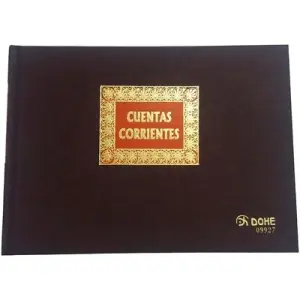 Dohe Libro De Cuentas Corrientes 1/4 Apaisado 100 Hojas