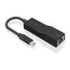Aisens Conversor USB 3.1 Gen 1 USB-C a Ethernet Gigabit 10/100/1000 Mbps - Negro