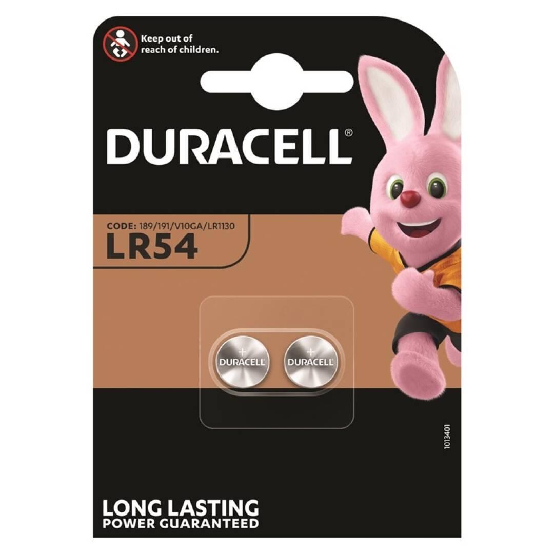 Duracell Micro Pilas Planas Alcalina 1,55V - Lr1130 Lr54 Blister De 2