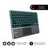 Subblim Teclado Retroiluminado Ultrafino SMART BT con TouchPad y 7 Colores Ajustables, Bluetooth 3.0, Autonomía 30 Días, Negro