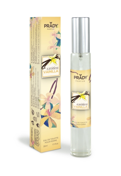Prady Colonia Coleccion Frutales Exotica Vainilla - Frasco De 33 Ml - Spray Pulverizador