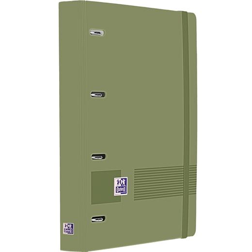 Oxford Europeanbinder Live&Go Carpeta Anillas 4X35 A4+ C/Recambio 5X5 Write&Erase Polyfoam Verde Safari