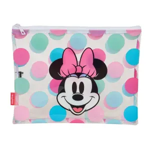 Safta Bolsa de Verano Minnie Mouse - Cremallera - 2L - Ligera y Duradera - 300x230mm - Transparente