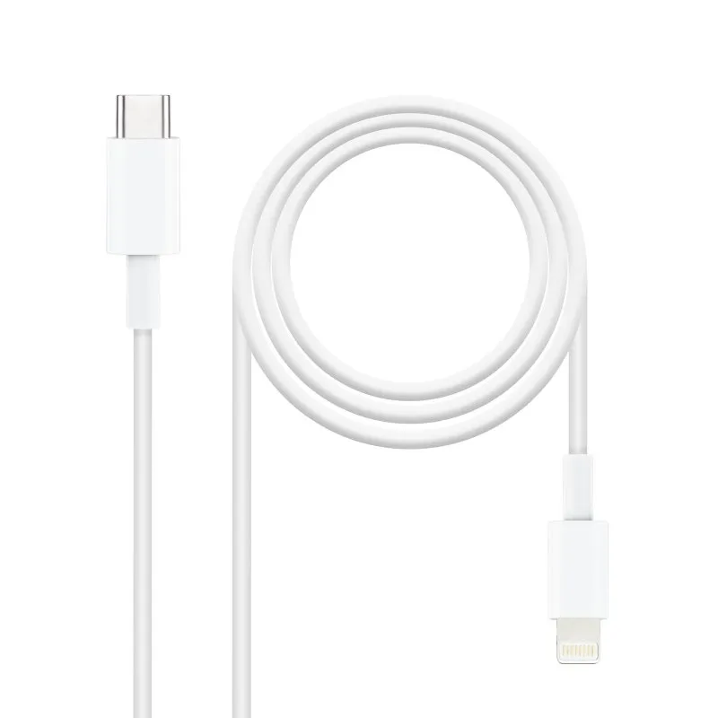 Nanocable Cable Lightning a USB-C 2 Metros para Carga y Conectividad