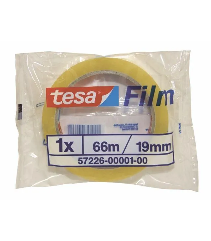 Tesa Film Cinta Adhesiva Transparente Standard 19Mm X 66M