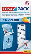 Tesa Tesatack Pack de 72 Puntos Adhesivos de Doble Cara Fuertes y Limpias
