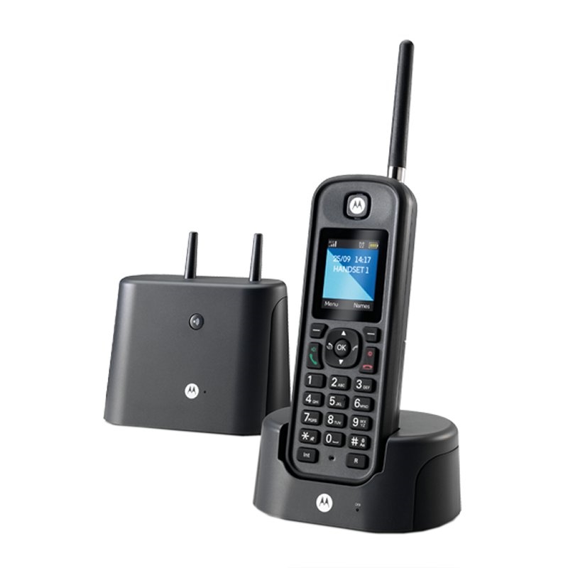 Motorola O201 Telefono Dect Largo Alcance Negro