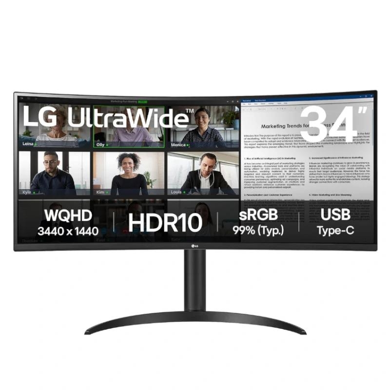 Lg 34Wr50Qk-B Monitor 34" Wqhd 2Xhdmi Dp Curvo