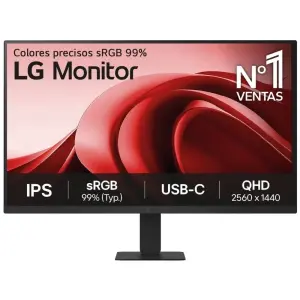 LG 27U631A-B Monitor LED 27" IPS QHD 100Hz HDR 5ms HDMI USB-C VESA 100x100