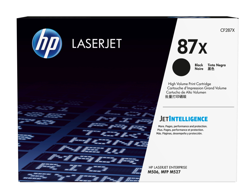 Hp Cartucho De Tóner Original Laserjet 87X De Alta Capacidad Negro