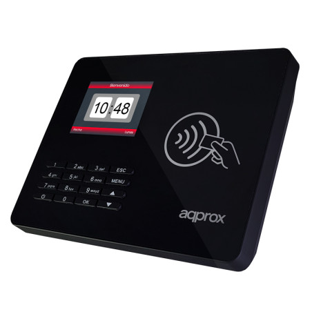 Approx Lector Biometrico Para Control De Presencia Y Acceso Pantalla 2.8" - Con Lector De Tarjetas Rf Y Teclado - Capacidad De 100.000 Registros