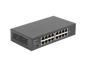 Lanberg RSGE-16 Switch No Administrado Gigabit Ethernet 10/100/1000 1U Negro