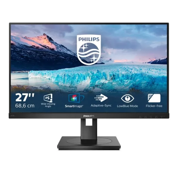 Philips Monitor 27" FHD 75Hz 4ms DP HDMI DVI-D VGA VESA 100x100