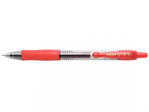 Pilot Bolígrafo Retráctil Tinta de Gel G-2 0.7 Rojo