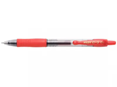 Pilot Bolígrafo Tinta De Gel G-2 0.7 Retráctil Rojo