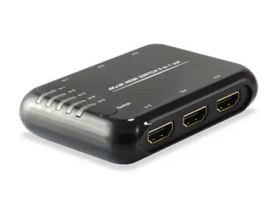 EQUIP Switch HDMI 5 Entradas 1 Salida HDMI 1.4A 4K DTS-HD con Mando